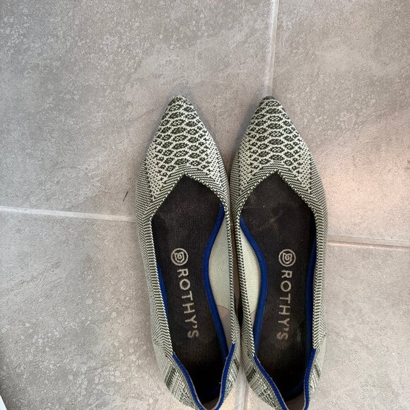 Rothy's green snakeskin flats - size 8.5 - Picture 2 of 5